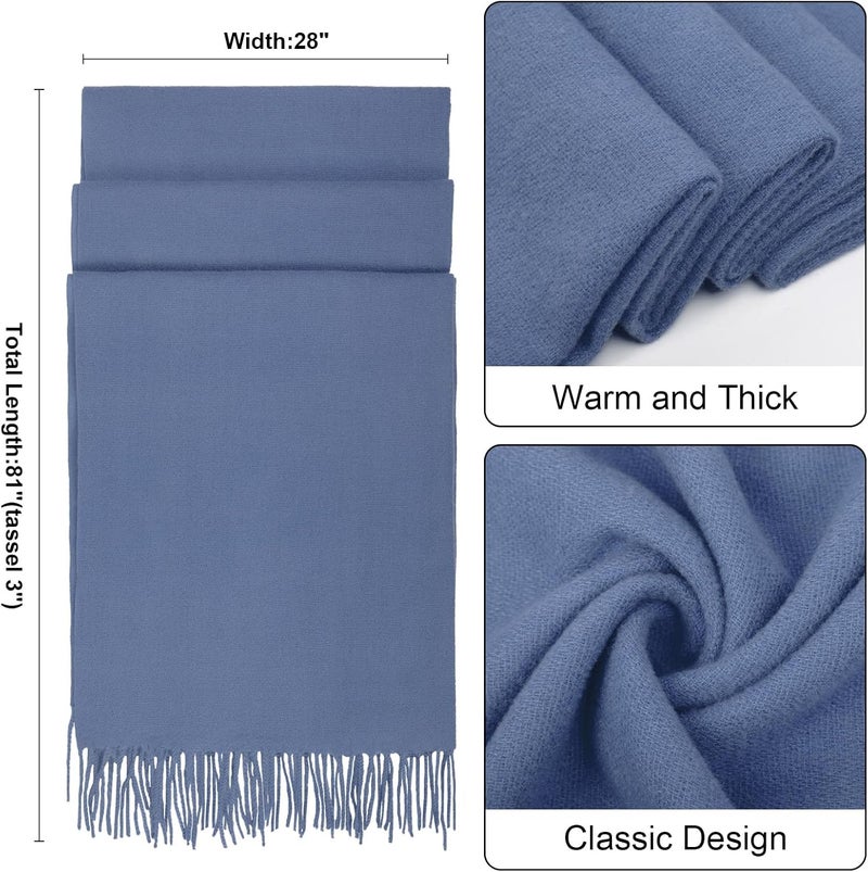 Darller Winter Scarf for Women Pashmina Shawls and Wraps for Evening Dresses Wedding Party Bridesmaid Warm Long Scarves Shawl - Image 2